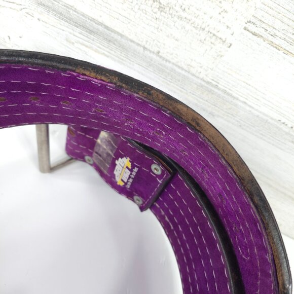 SAFE U.S.A. 10mm Single-Pronged PURPLE Powerlifting Belt SIZE XL ??? LENGTH 51in